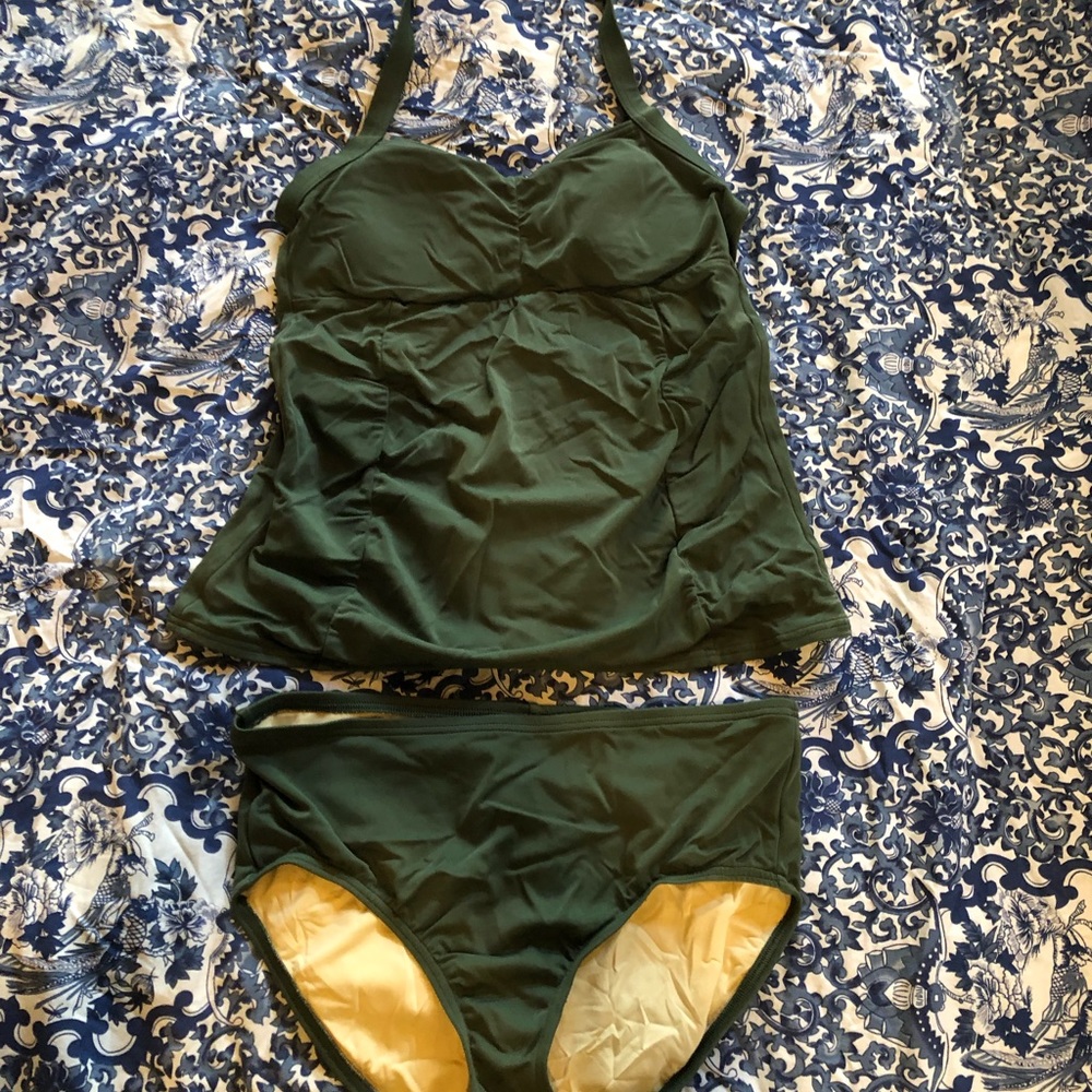 Women’s Swimsuit Tankini Sz 10 Lands End EUC